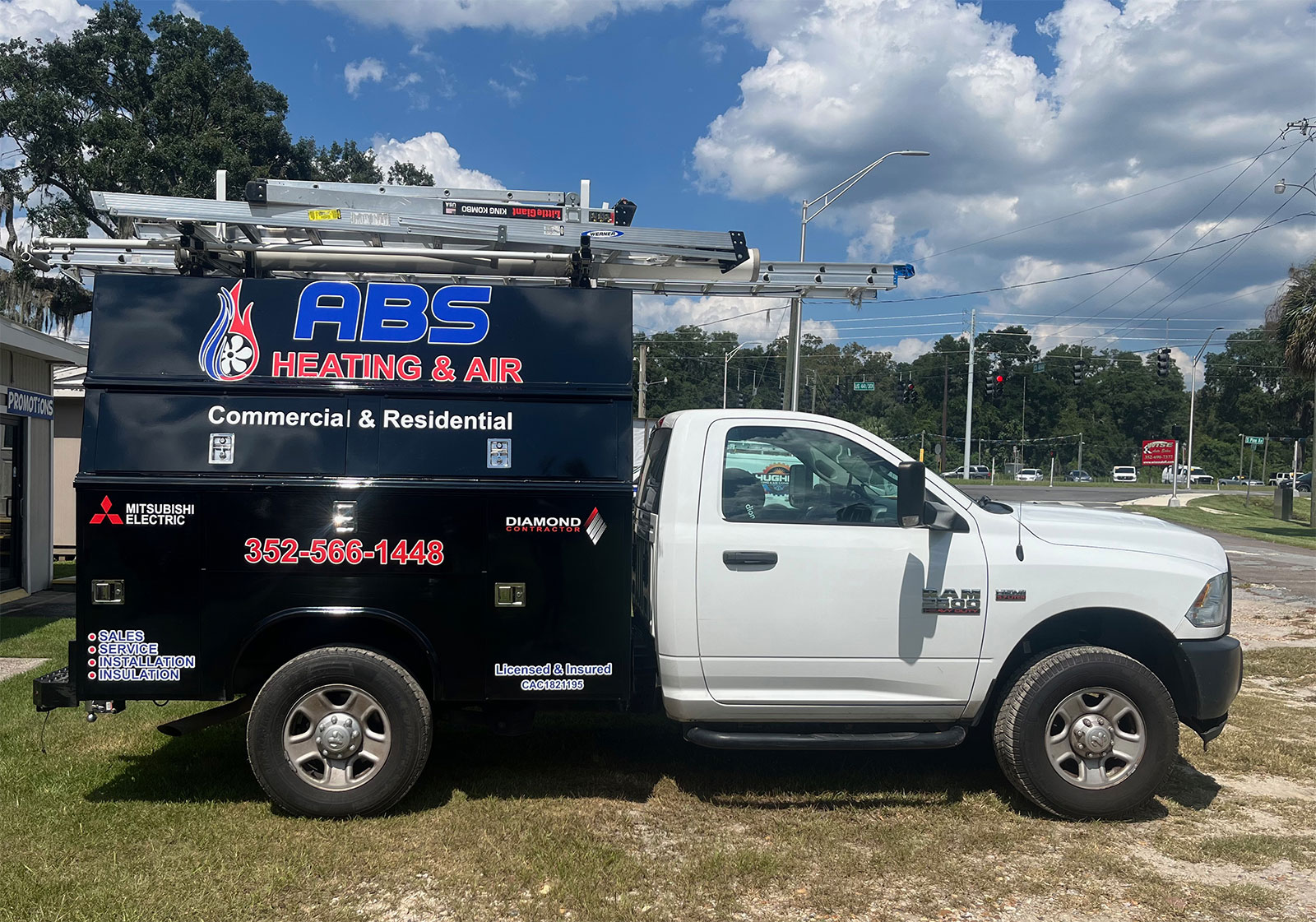 ABS Heating & Air truck in Ocala